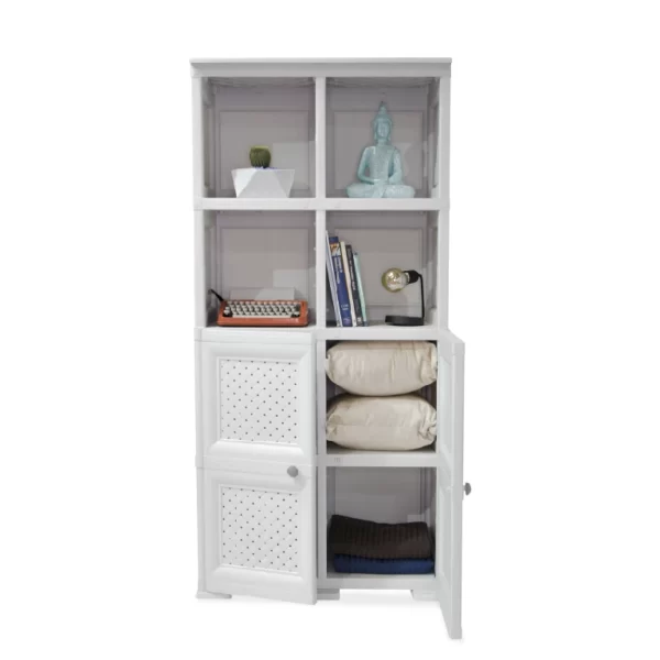 Mueble Organizador Elegance Da Vinci Liso, Infantil Azul, Con Cuatro P -  VIRTUAL MUEBLES