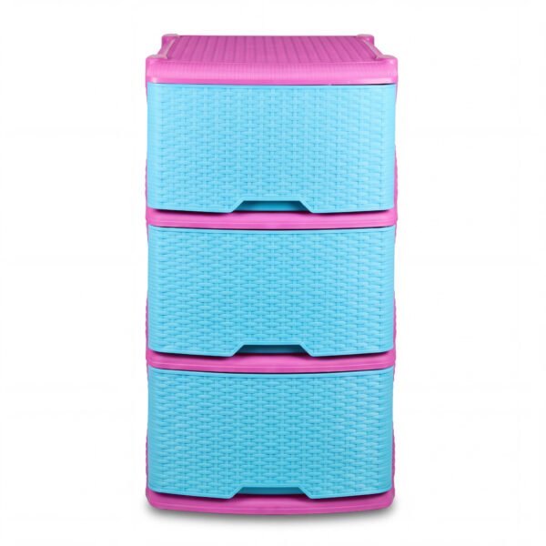 Mueble Organizador Rattan X3 Multicolor