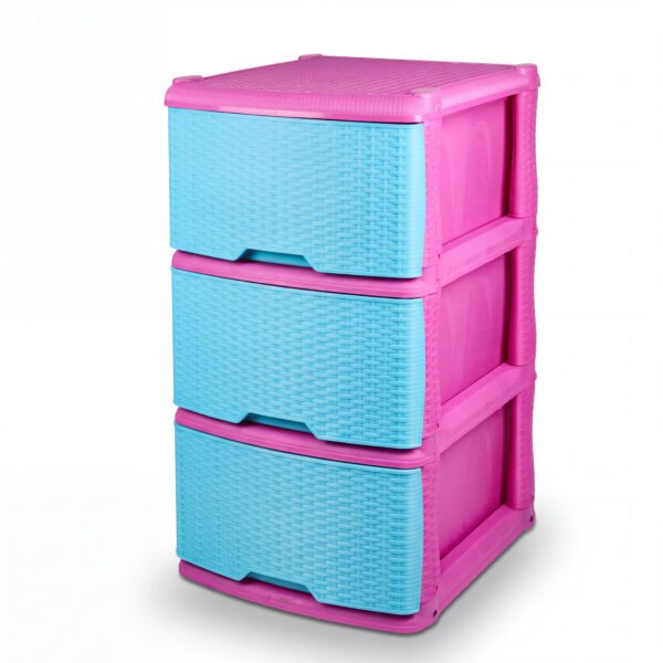 Mueble Organizador Rattan X3 Multicolor
