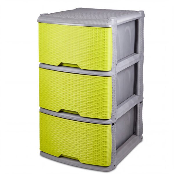 13039---MUEBLE-ORGANIZADOR-RATTAN-X-3-GRIS---VERDE-MZ-V2 Mueble Organizador Rattan X3