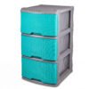 13041---MUEBLE-ORGANIZADOR-RATTAN-X-3-GRIS---VERDE-AGUAMARINA-V2 Mueble Organizador Rattan X3