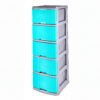 13050---MUEBLE-ORGANIZADOR-RATTAN-X-5-GRIS---VERDE-AGUAMARINA-V2 Mueble Organizador Rattan X5