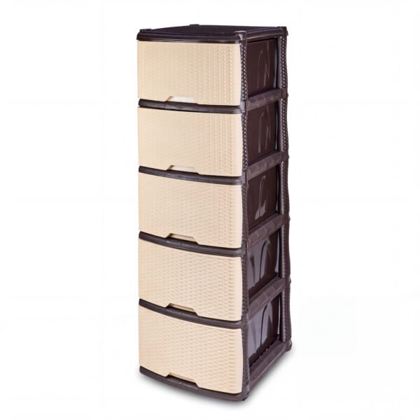 Mueble Organizador Rattan X5 Wengue
