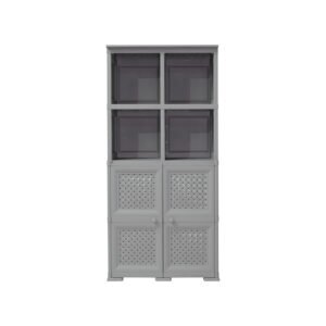 Mueble Elegance Monet Rattan Gris