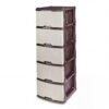 Mueble Organizador Rattan X5 Wengue