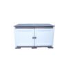15267---MUEBLE-ELEGANCE-GOYA-LISO-BLANCO-PERLA-CON-AVELLANA-V1 Mueble Elegance Goya Blanco Perla-Avellana