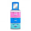 Mueble Organizador X3 Espejo Multicolor