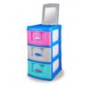 Mueble Organizador X3 Espejo Multicolor