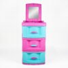 Mueble Organizador X3 Espejo Multicolor