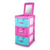 Mueble Organizador X3 Espejo Multicolor