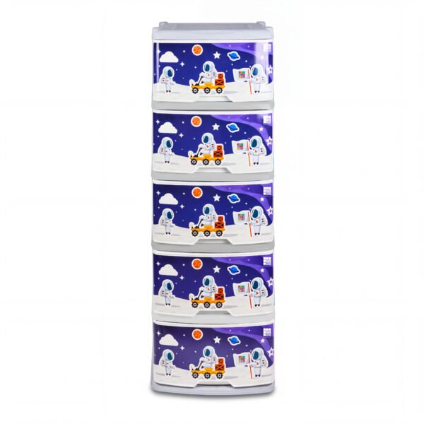15850---MUEBLE-ORGANIZADOR-X-5-ASTRONAUTAS-LUMINOSO-GRIS-V1 Mueble Organizador X5 Niño
