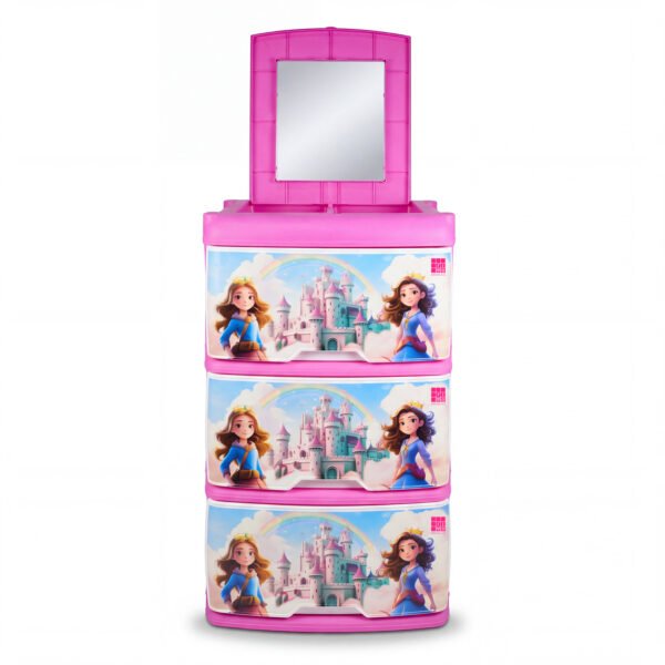 Mueble Organizador X3 Espejo Niña