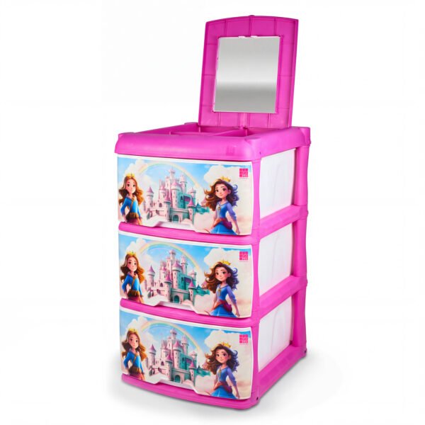 Mueble Organizador X3 Espejo Niña